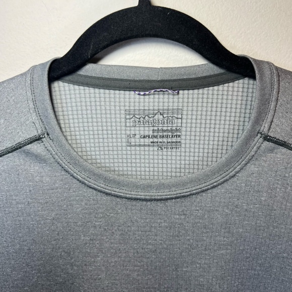 Patagonia Men's Midweight Capilene Baselayer Shirt Gray Polartec Outdoor Large - Picture 4 of 15